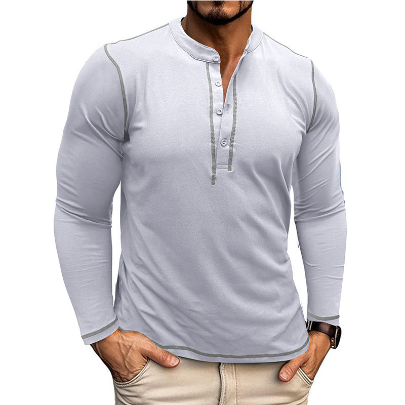 Herren Langarmshirt Atmungsaktiv Elegantes Design