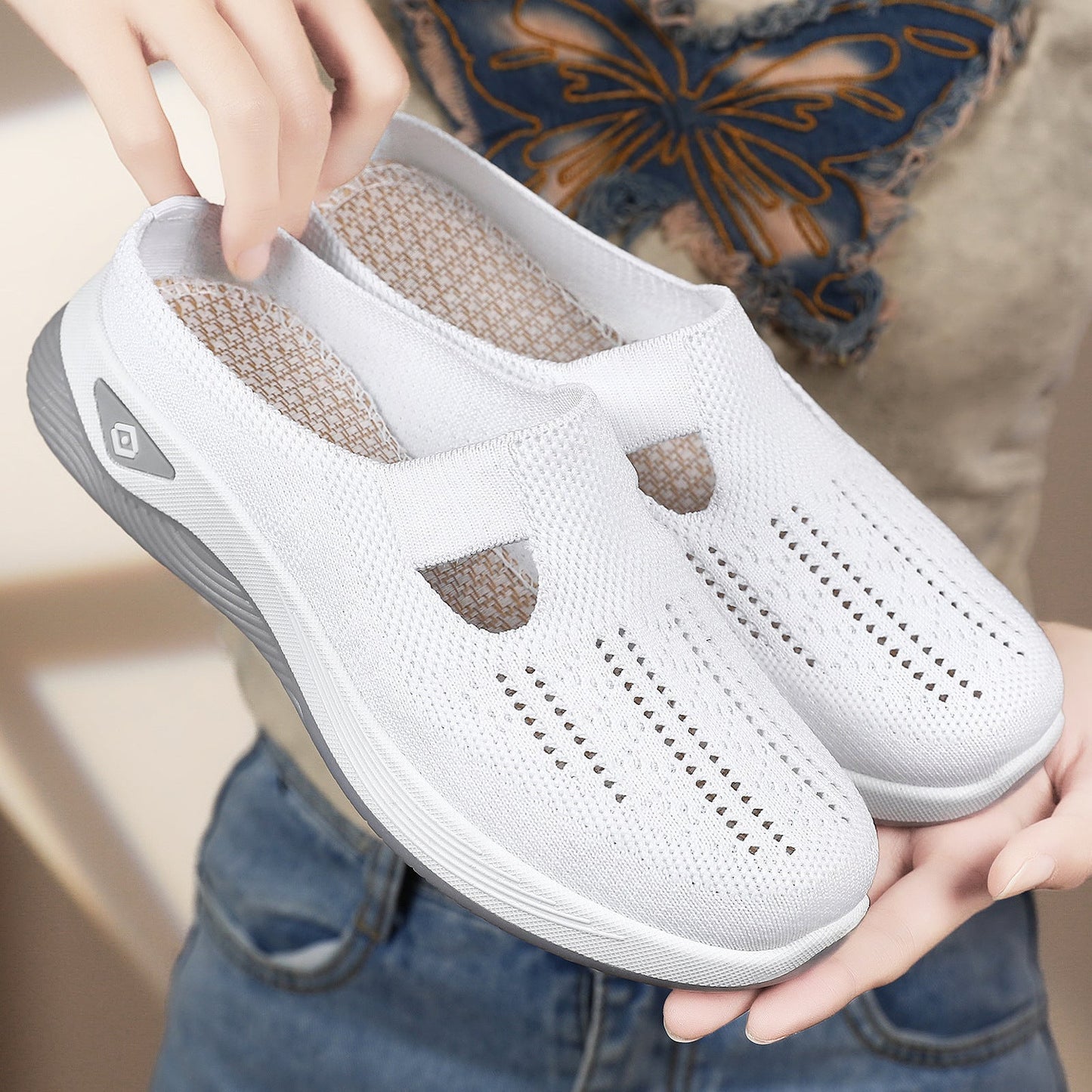 Damen Clogs Atmungsaktiv Rutschfest Bequem Freizeit