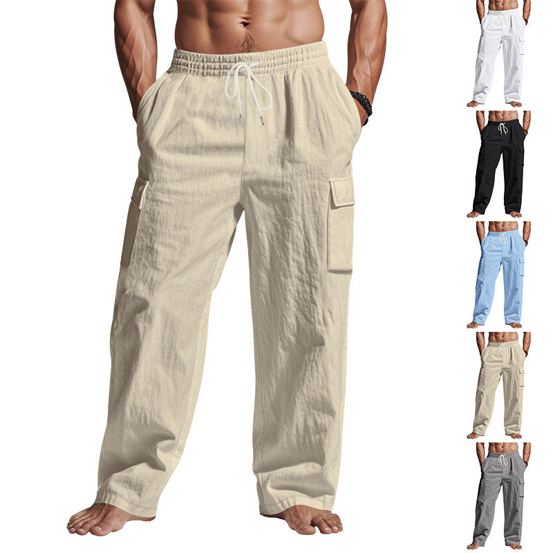 Herren Cargo-Hose Bequem Praktisch Mit Seitentaschen - BerlinGlamour