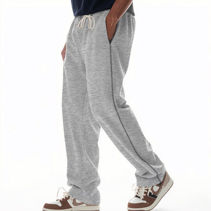 Bequeme Herren Jogginghose Reißverschluss Taschen Sportlich