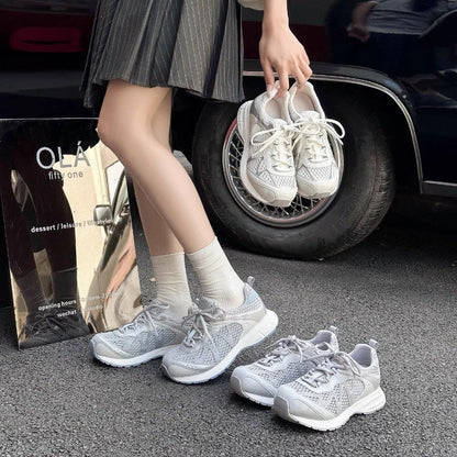 Damen Laufschuhe Komfortabel Atmungsaktiv Schwarz