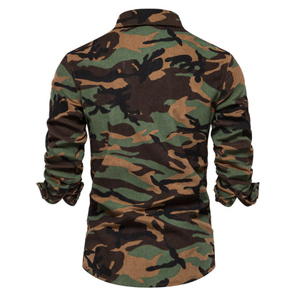 Herren Karohemd Kamelhaar Hemd Elegantes Design