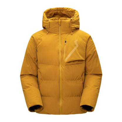 Herren Daunenjacke Isolierend Wasserdicht mit Kapuze