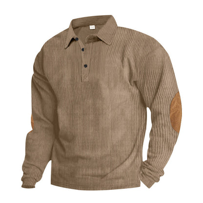 Herren Hemd Langarm Leder Optik Modern