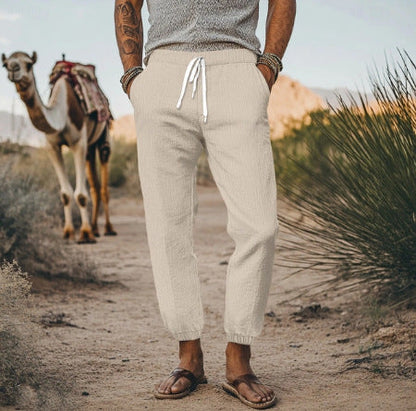 Herren Cargo-Hose Bequem Elastisch Reisehose Mit Taschen