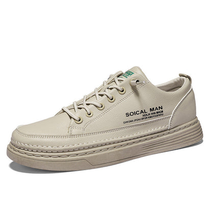Herren Ledersneaker Lässig Weich Modern Design