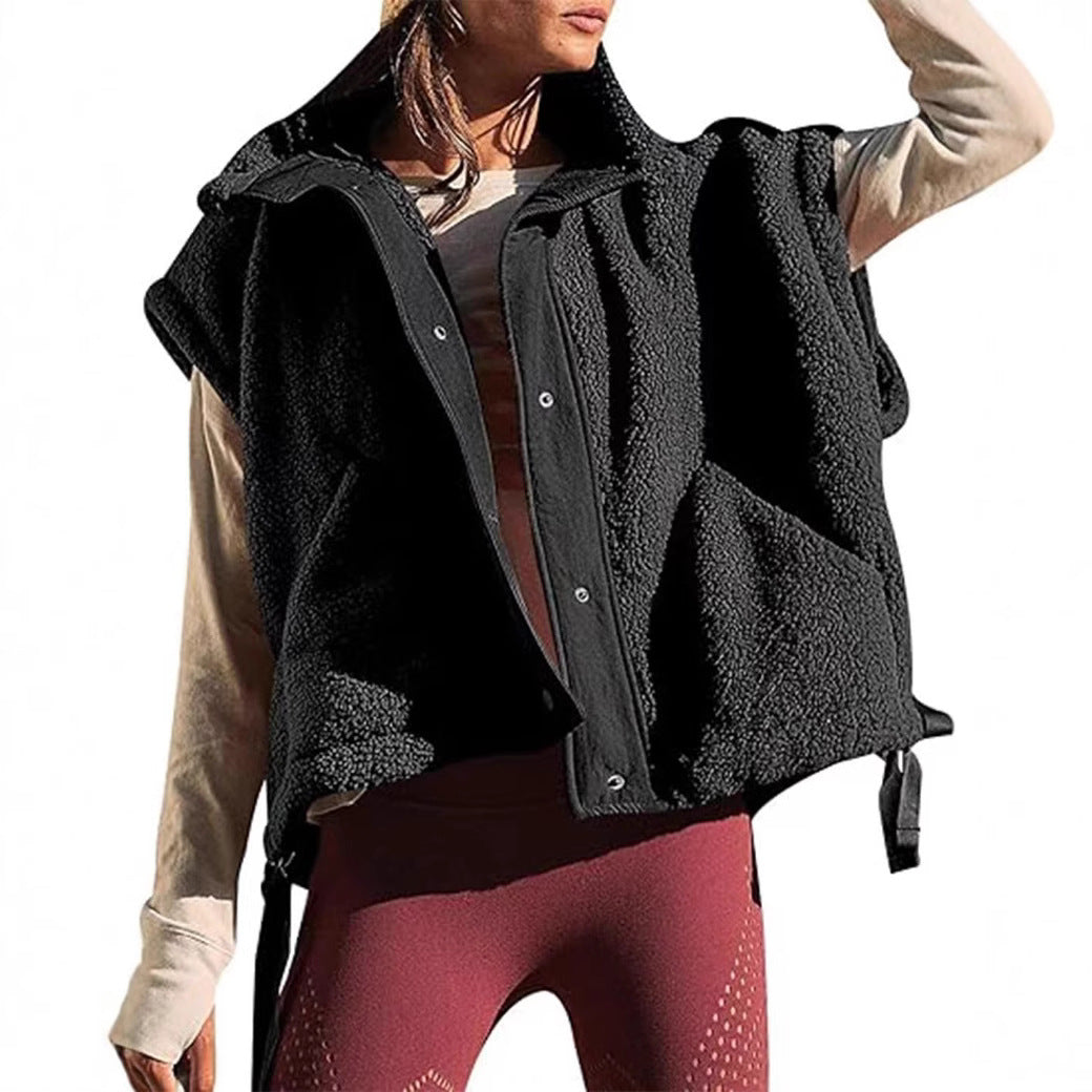 Damenweste Weich Teddyjacke Modern Praktisch - BerlinGlamour