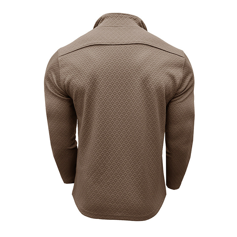 Herren Pullover Modern mit Halbzipper