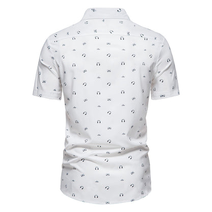 Herren Kurzarmhemd Geometrisch Druck Modern Berlin Style