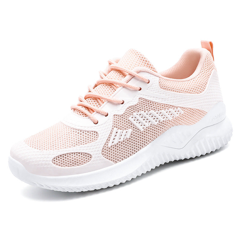 Damen Trainingsschuhe Leicht Atmungsaktiv Laufschuhe Schwarz