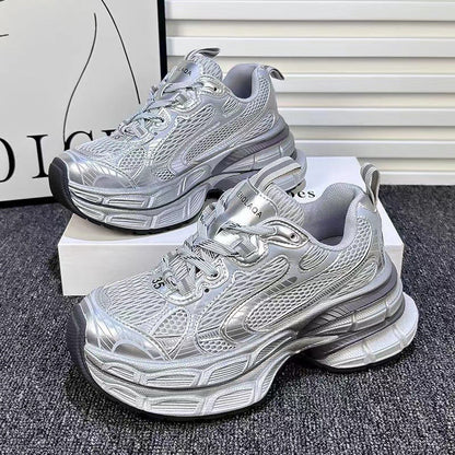 Damen Sneaker Sportlich Reflektierend Bequem
