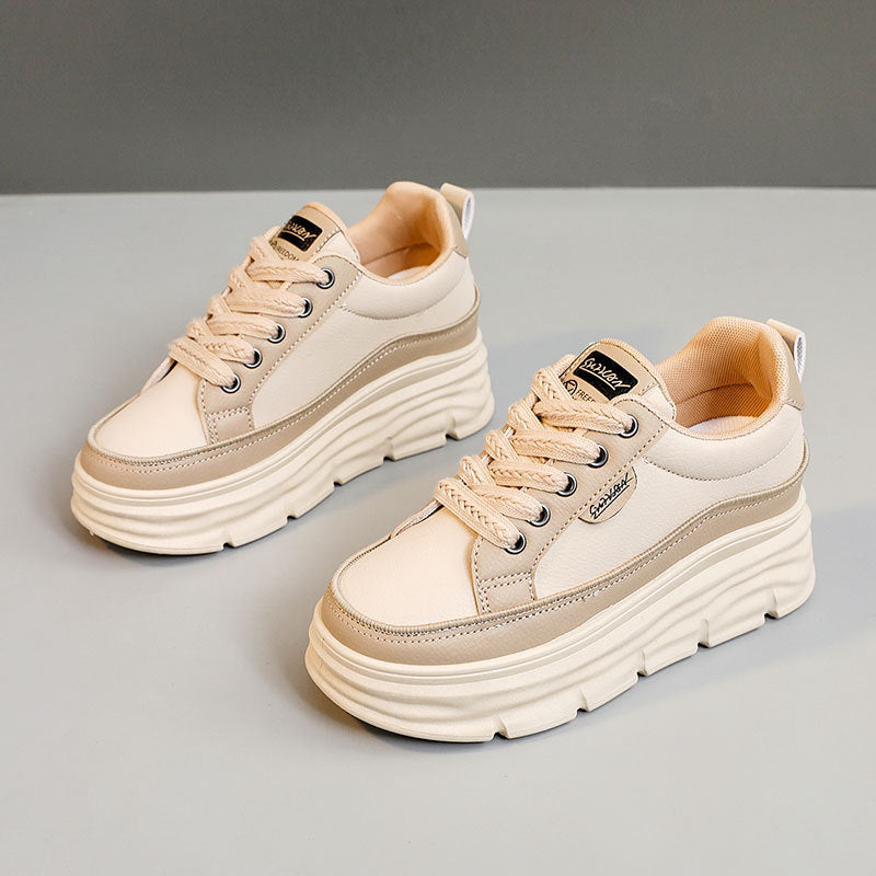 Damen Sneaker Plattform Schuhe atmungsaktiv Komfort