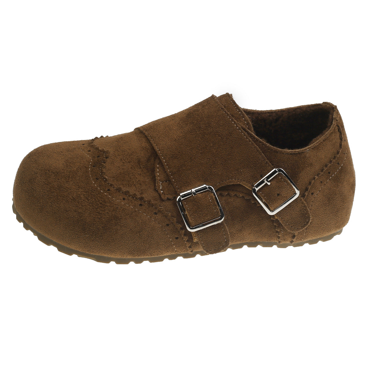 Damen Clogs Weichleder Bequem Schnallenverschluss Modern