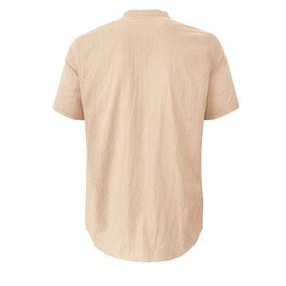 Herren Henley-Shirt Kurzarm atmungsaktiv mit Knopfleiste