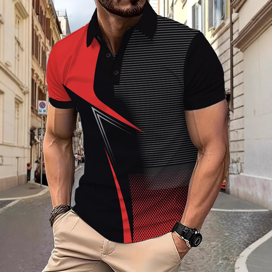 Herren Poloshirt Sportlich Grafik Berlin Style - BerlinGlamour