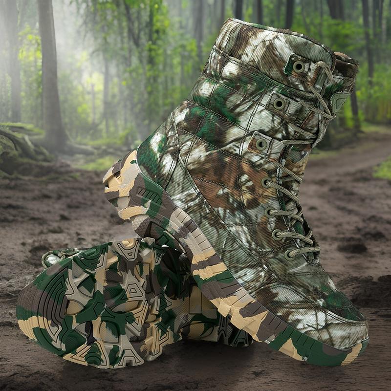 Herren Stiefel Camo Schnelltrocknend Outdoor Einsatzstiefel