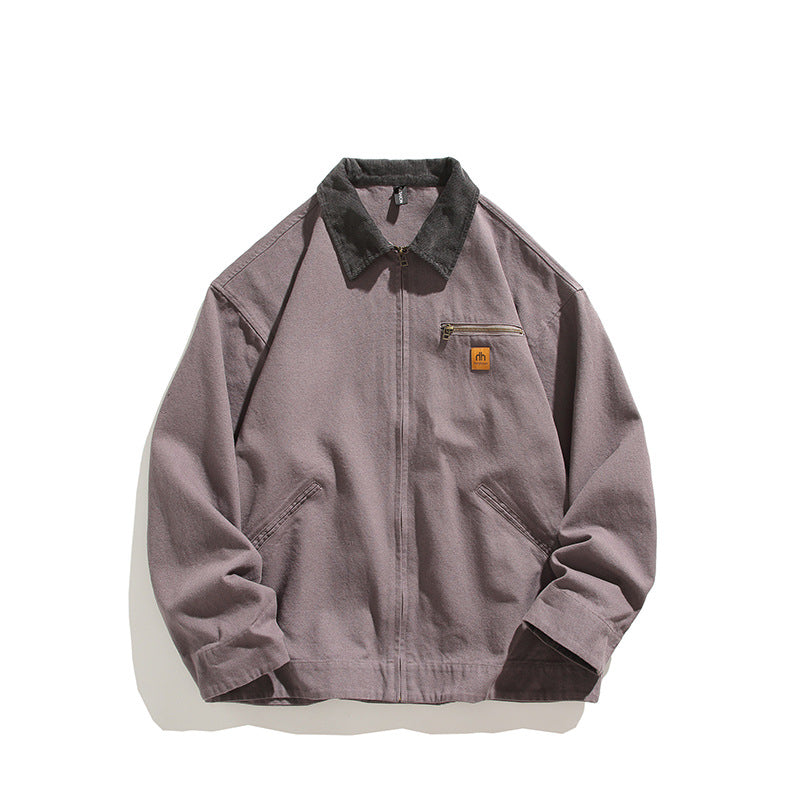 Herren Freizeitjacke Robust mit Kragen und Taschen Outdoor