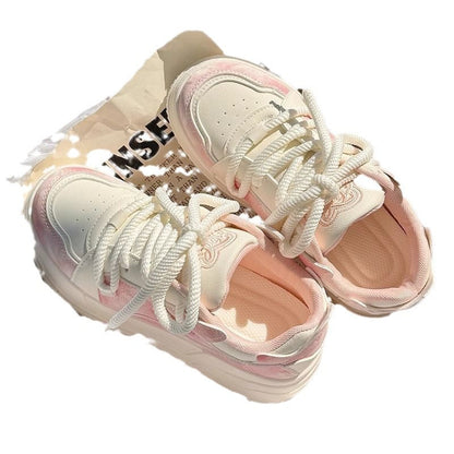 Damen Sneaker Chunky Bequem atmungsaktiv Weich