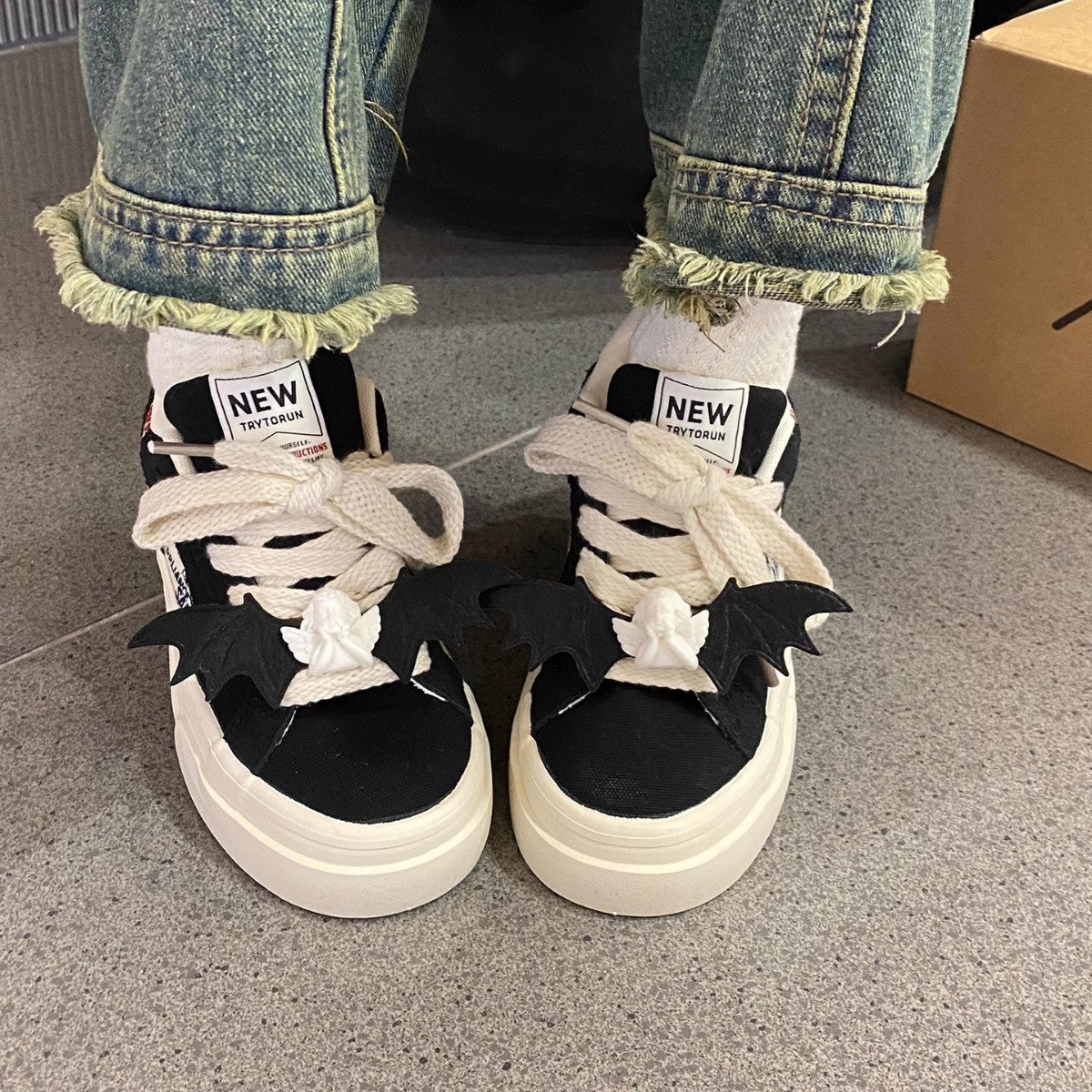 Damen Sneaker Tiermotiv Weich Sohle Mode Schuhe