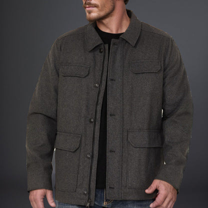Herren Freizeitjacke Urban Style Schwarz - BerlinGlamour