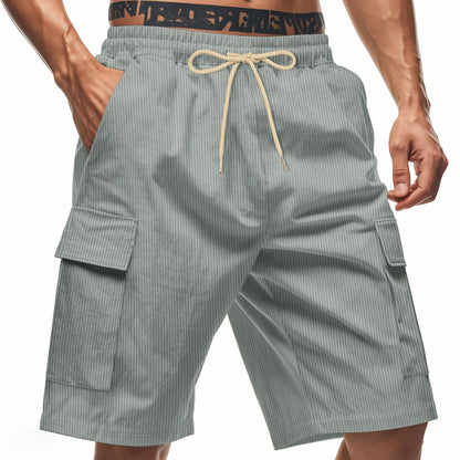 Herren Cargo Shorts Modern Streifen Design Praktisch