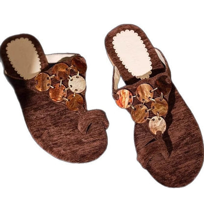 Damen Pantoletten Elegante Schuhe Mit Verschluss Detail Heidi Stil