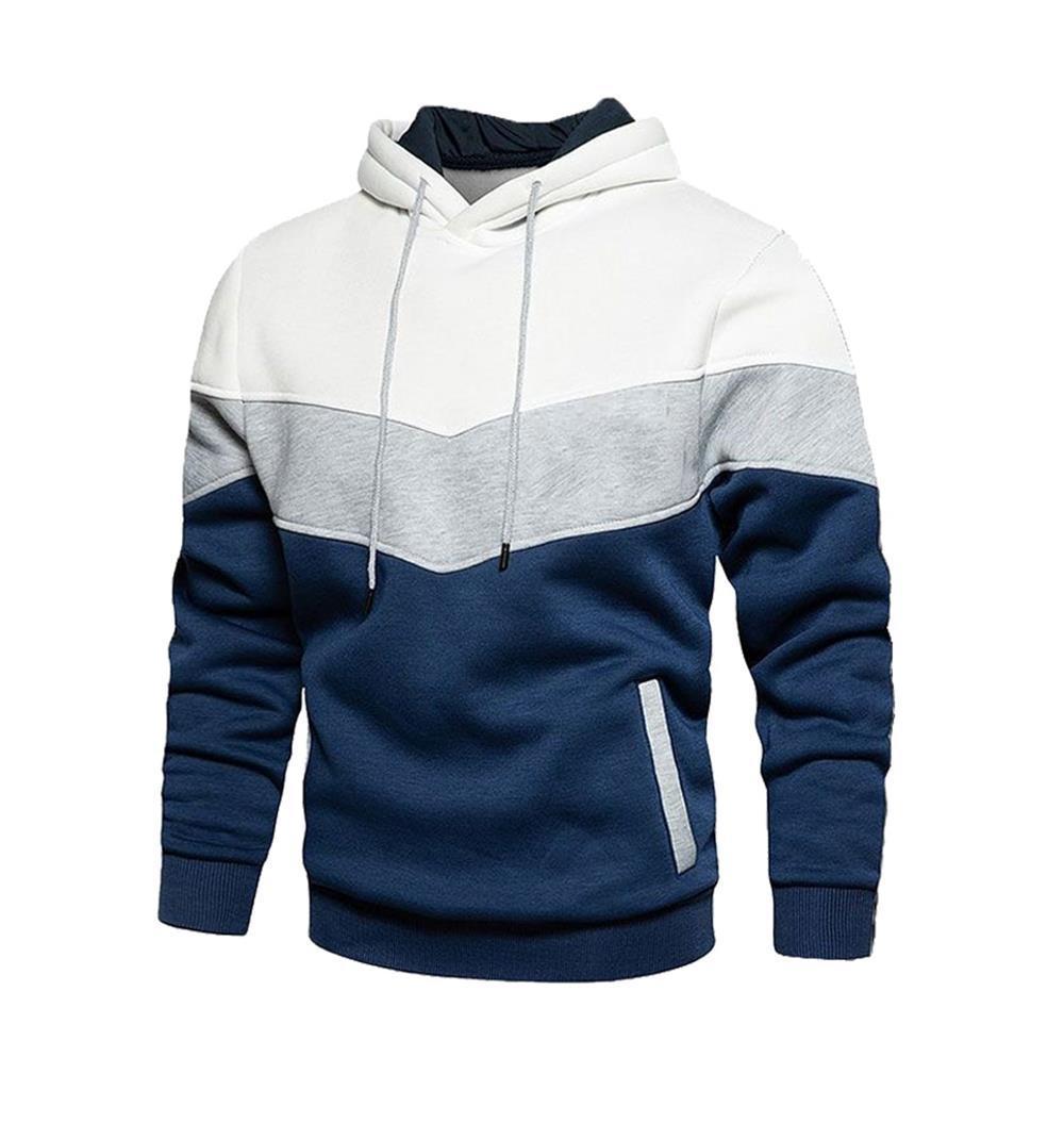 Herren Kapuzenpullover Sportlich Farbig Mit Taschen