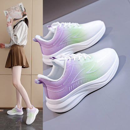 Damen Sneaker Leicht Sportlich Mit Dämpfung Weiß - BerlinGlamour