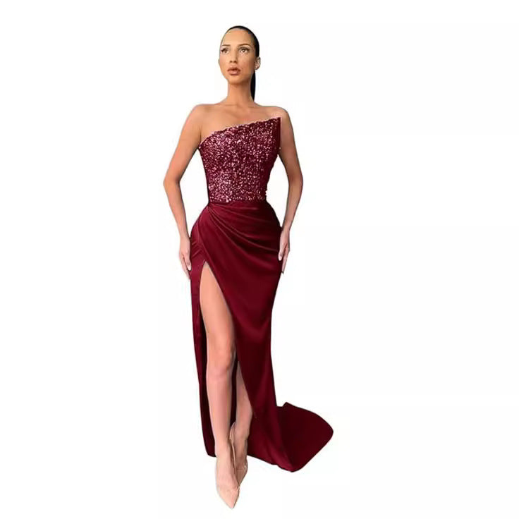 Elegantes Abendkleid Mittellang Damenkleid Party