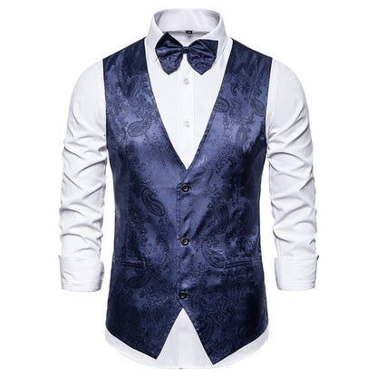 Herren Anzugweste Elegant Paisley Muster Modern