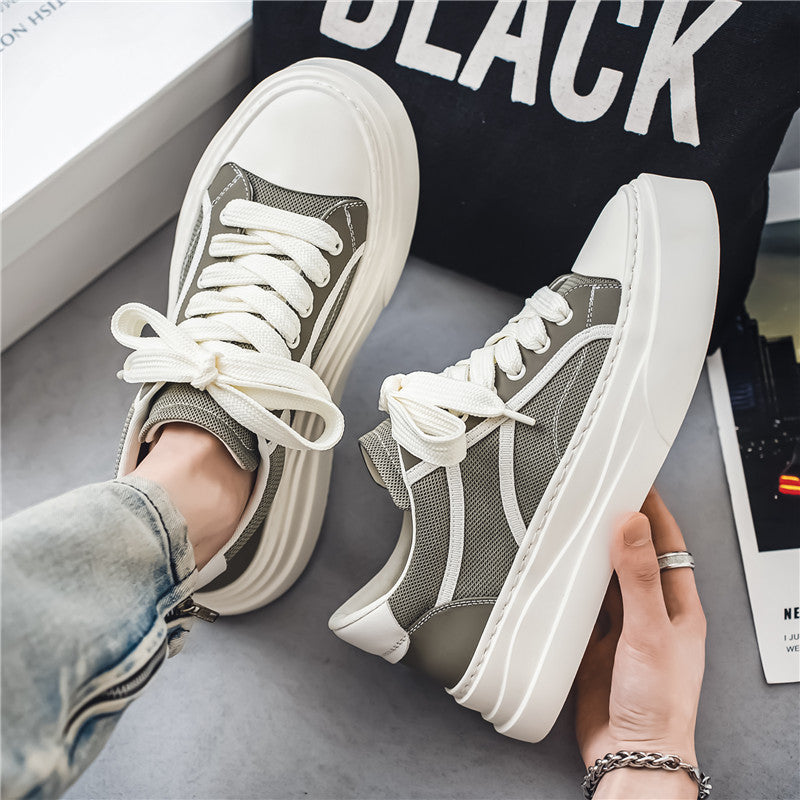 Damen Plateausneaker Sportlich Modisch Hoher Absatz