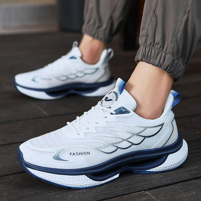 Damen Sport Sneaker mit Dämpfung Weich Laufsohle