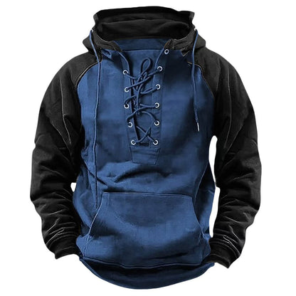 Herren Kapuzenpullover Lässig Modern Schnürung