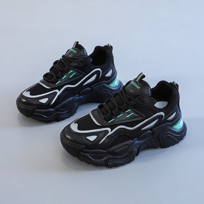 Damen Sneaker Chunky atmungsaktiv Sportlich Komfort