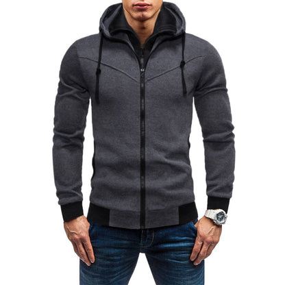 Herren Fleecejacke Kapuzenjacke Warm mit Taschen Modern