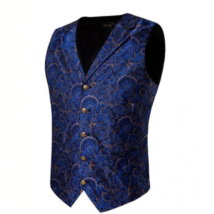 Herren Weste Elegant Paisley Muster Modern