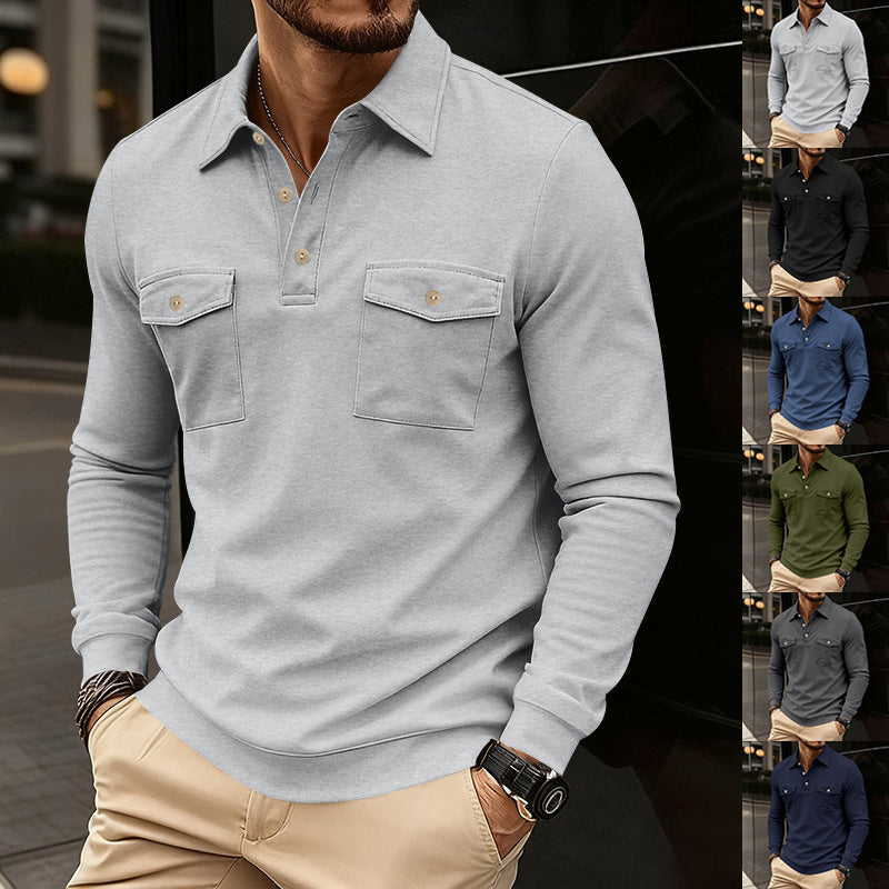 Herren Poloshirt mit Brusttasche Modern Slim Fit - BerlinGlamour