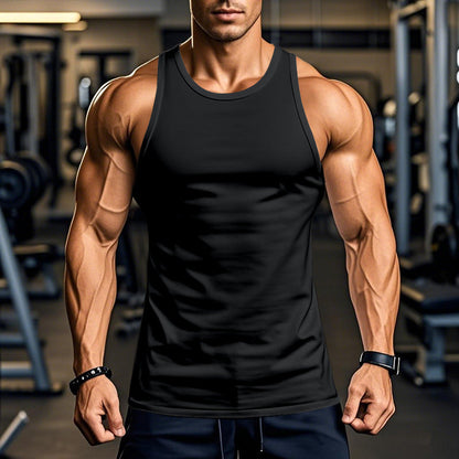 Herren Fitness Tanktop Atmungsaktiv Sporttop Racerback