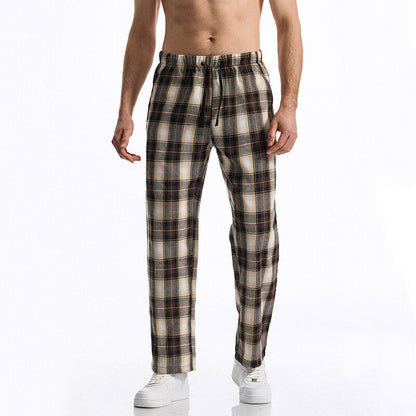 Herren Pyjamahose Weich Flanell Warm Bequem