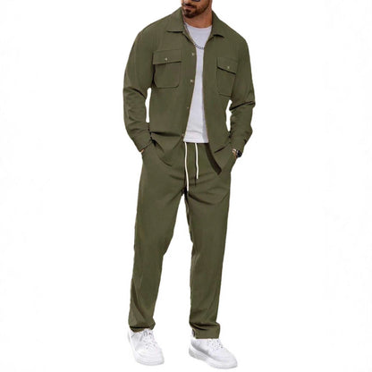 Herren Freizeitanzug Modern mit Taschen Elastisch Bequem