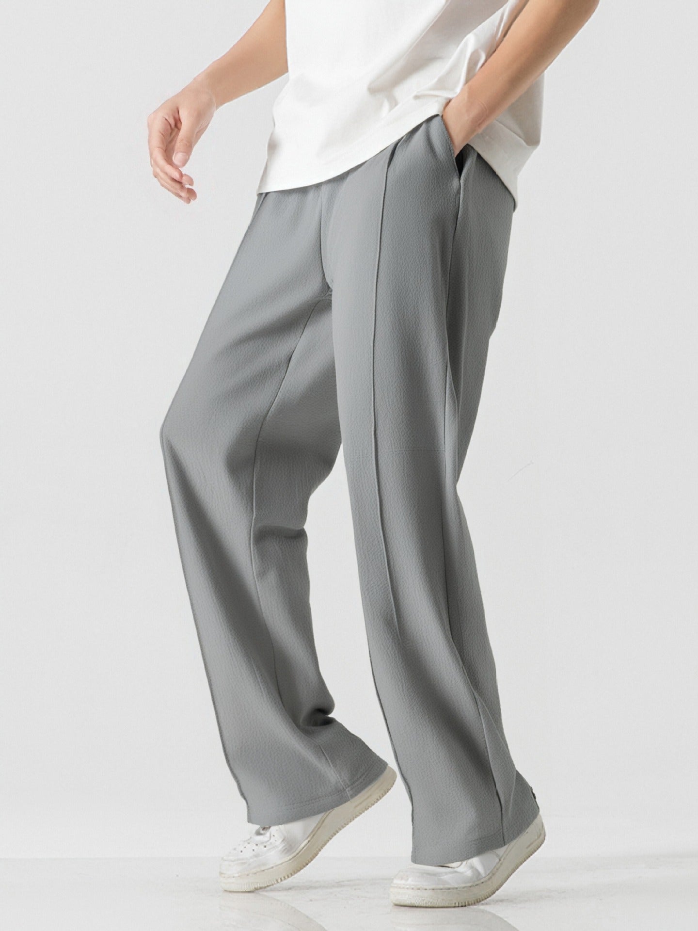 Herren Freizeithose Atmungsaktiv Bequem Elegant