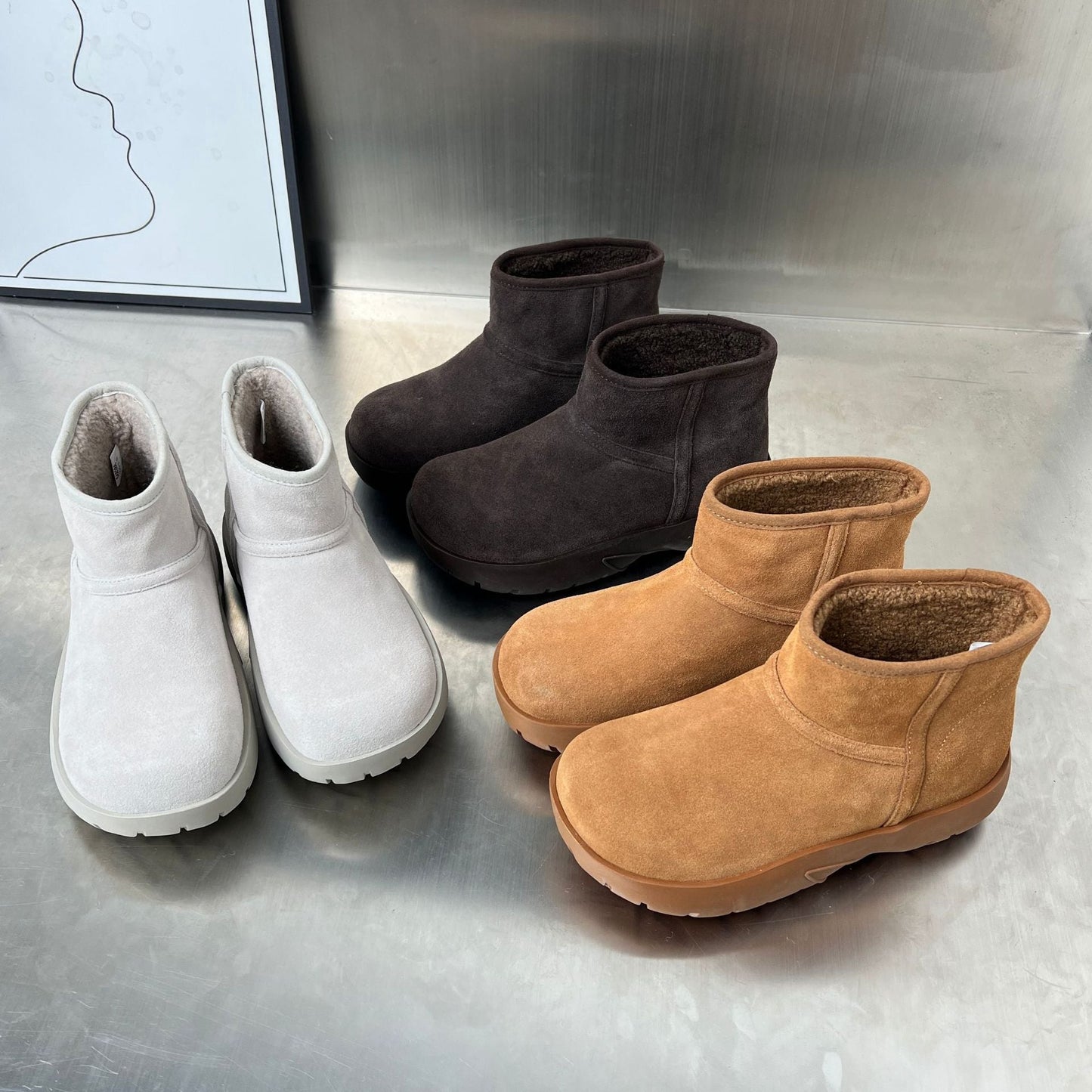 Damen Winterschuhe Warm Rutschfest Weich