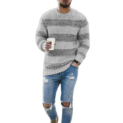 Herren Strickpullover Modern Strukturiert Geschnürt