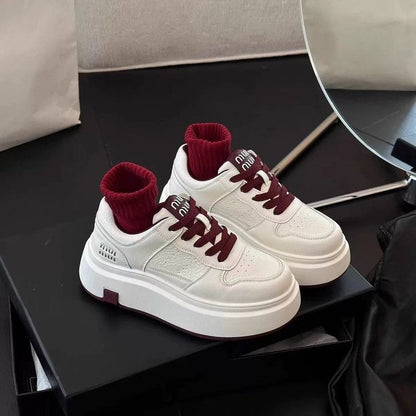 Damen Sneaker Plattform Schuhe Rutschfest Modisch