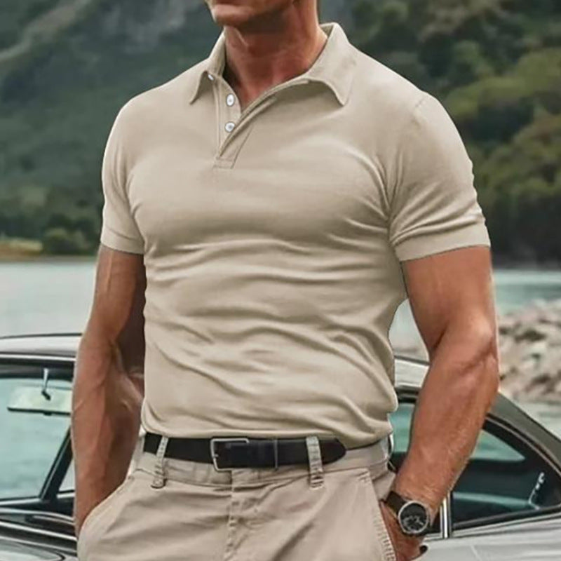 Herren Poloshirt Atmungsaktiv Feuchtigkeitsregulierend Sportlich - BerlinGlamour