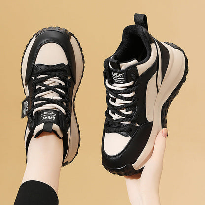 Damen Sneaker Sportlich Chunky Bequem Mit Dämpfung