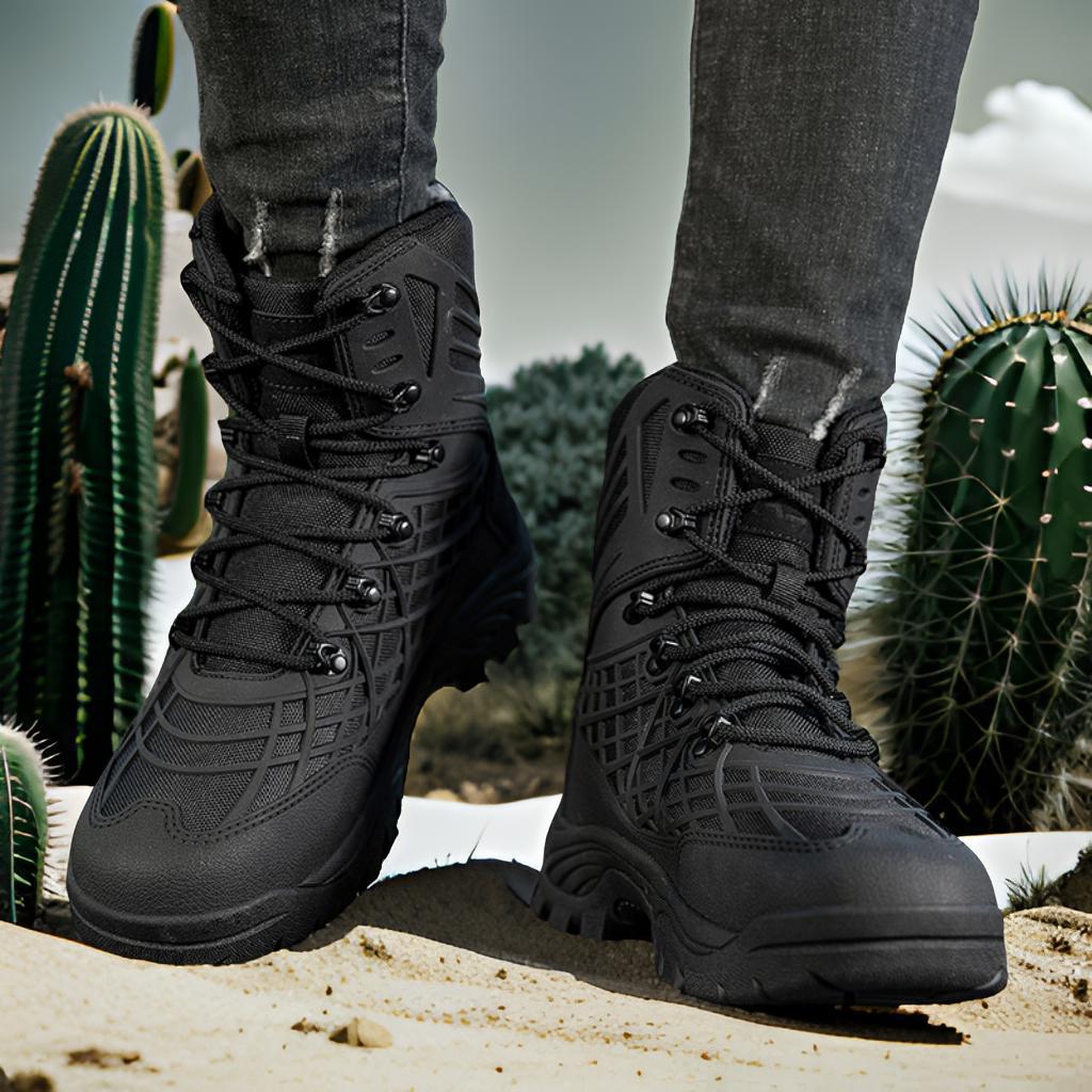 Herren Trekkingstiefel Wanderschuhe Knöchelschutz Rutschfest