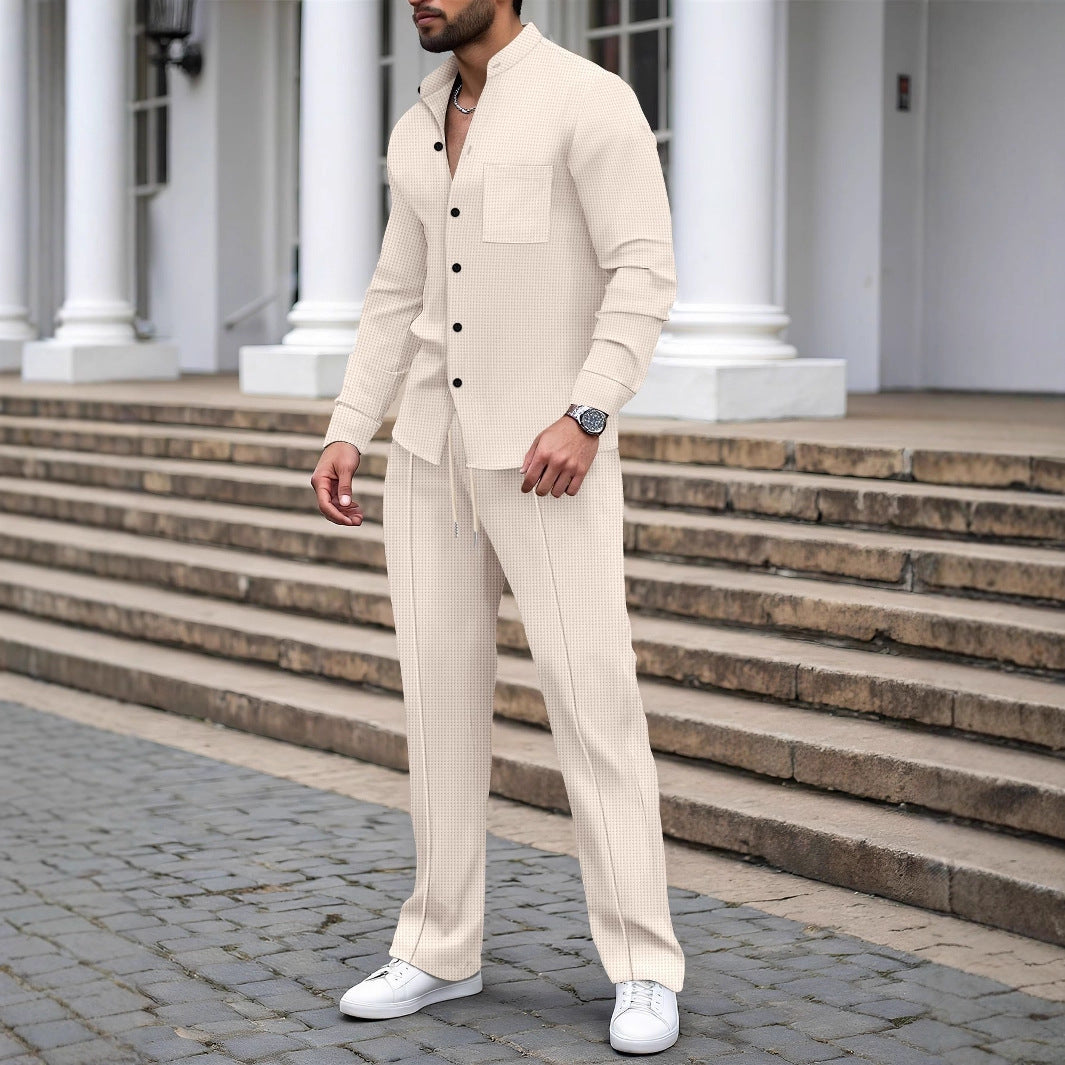 Herren Freizeithemd und Palazzo-Hose Modern Casual