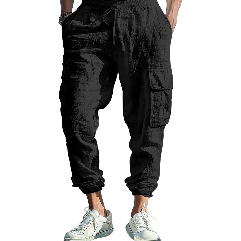 Herren Cargo-Hose elastisch mit Seitentaschen Praktisch