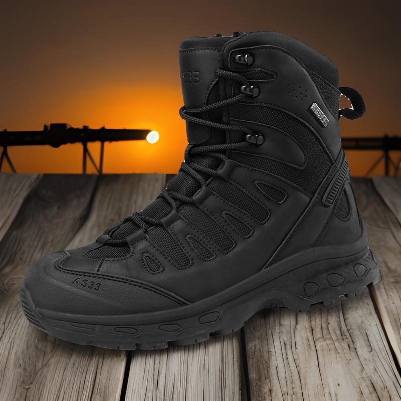 Herren Wanderschuhe Hoch Knöchelschutz Rutschfest Waterproof